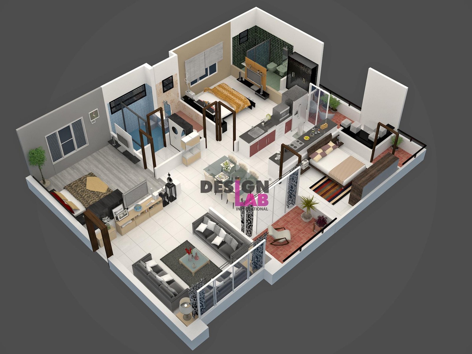 3D Architectural Rendering Services Interior Design Styles 1500 Sq 