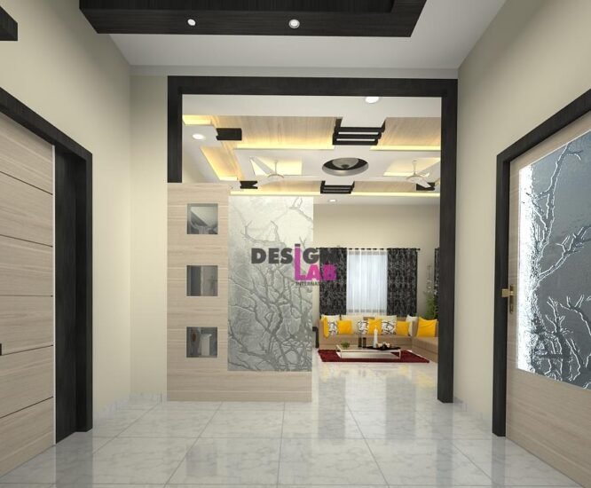 3D Architectural Rendering Services Interior Design Styles Modern   Entrance Lobby Design Ideas For Home 1 666x550 