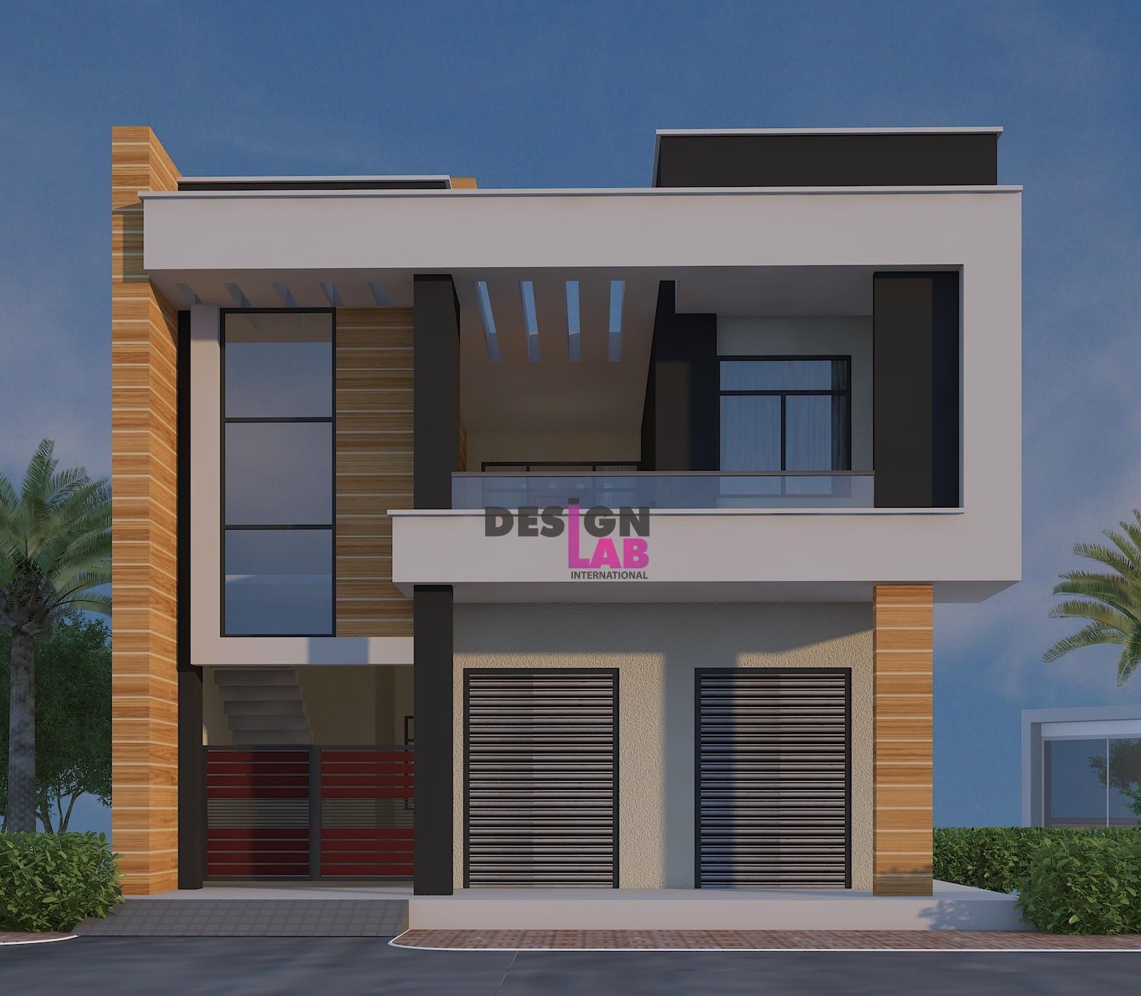 modern house front design 2 floor