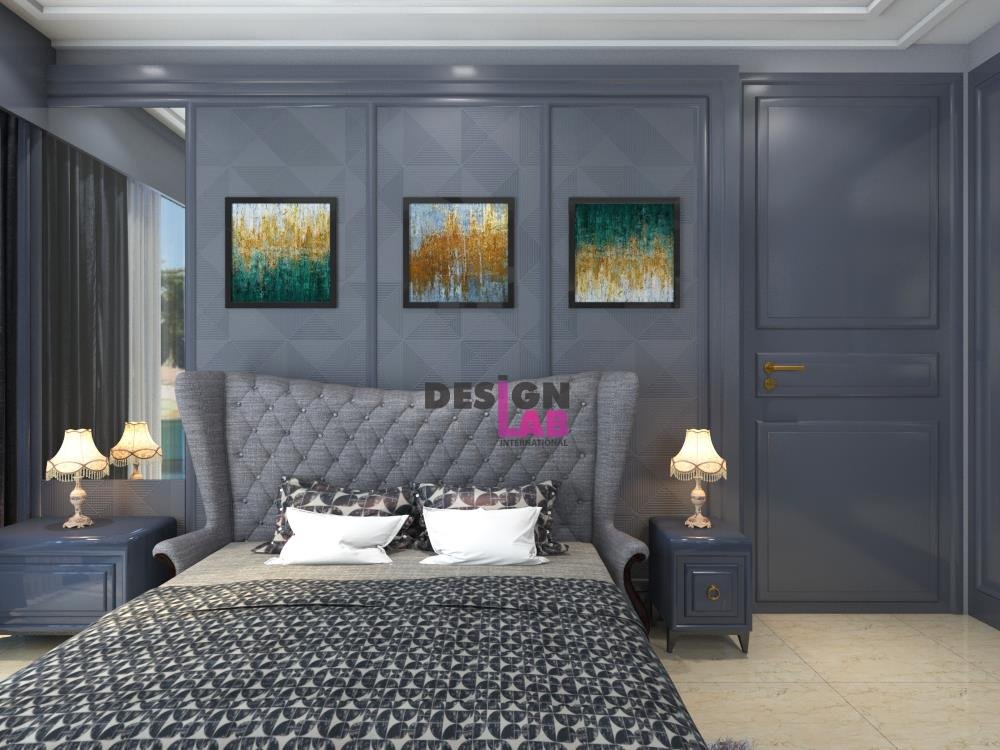 What colour goes best with a grey bedroom?