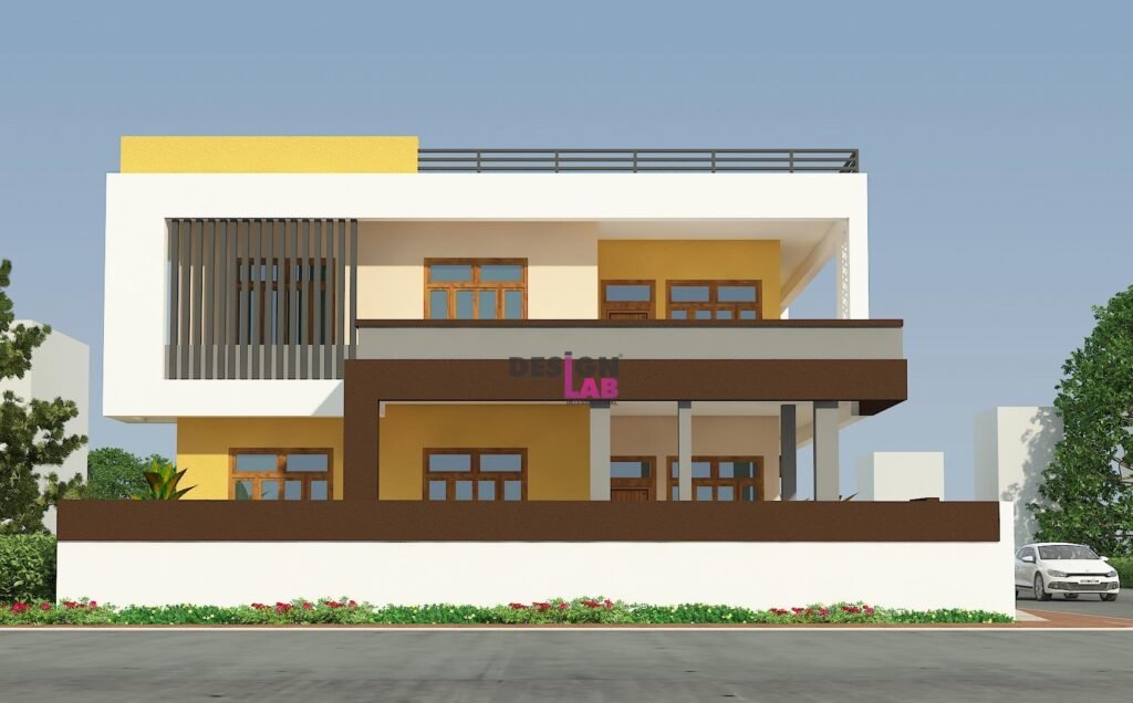 Image of Village Town home front design