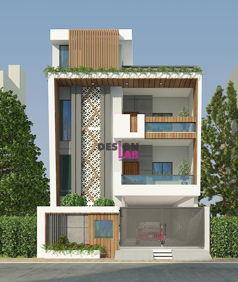 Two storey House Plans with Balcony