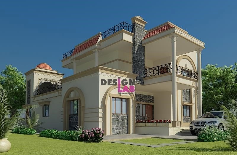 3d dream house bunglow design