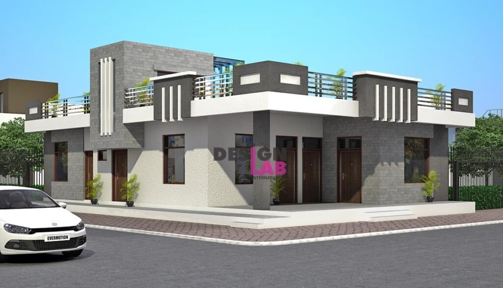 Low budget house design in village