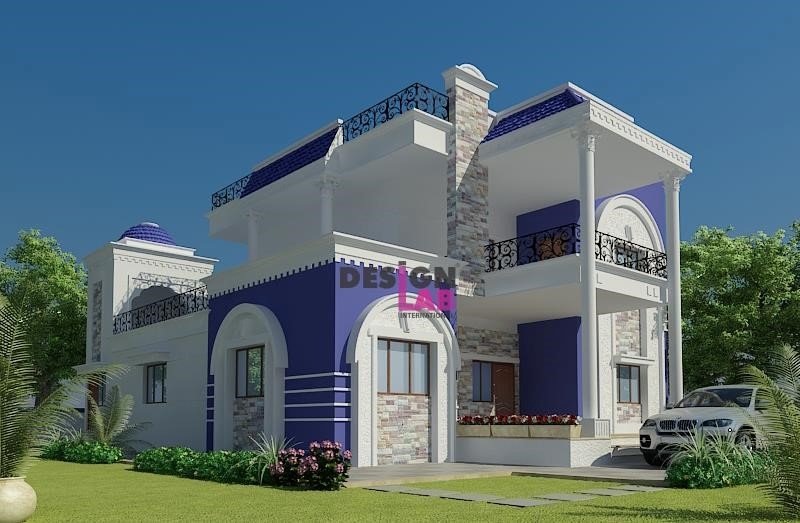 Image of Modern Bungalow House Design with Floor Plan,