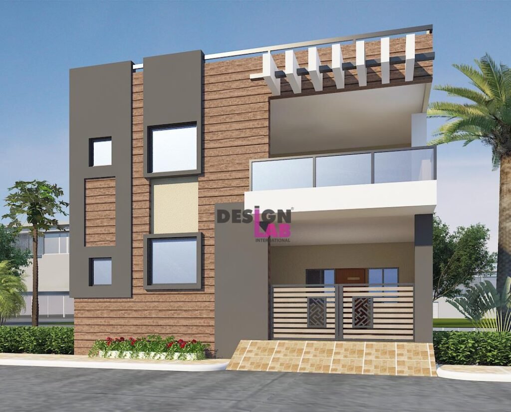 Image of Exterior house design simple,