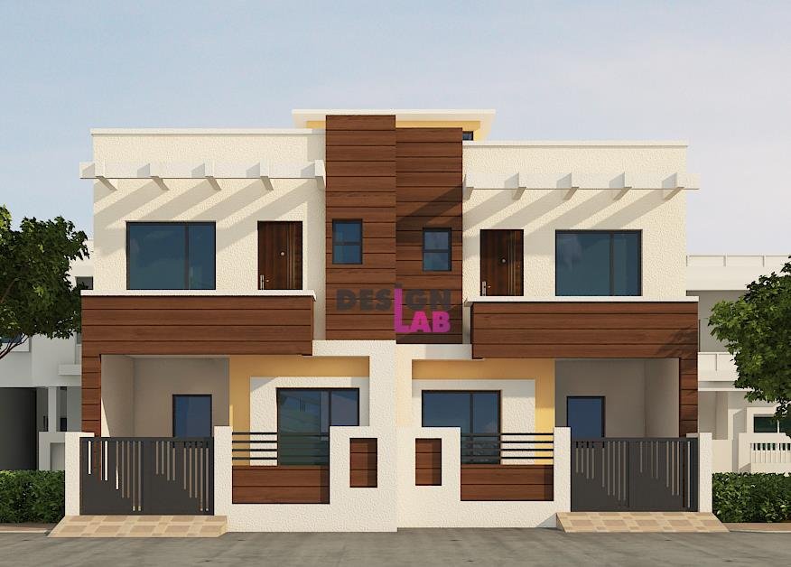 Image of g+1 bungalow elevation