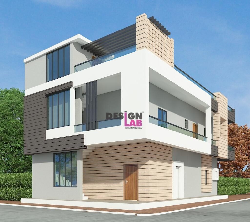 Image of Modern normal house front elevation designs