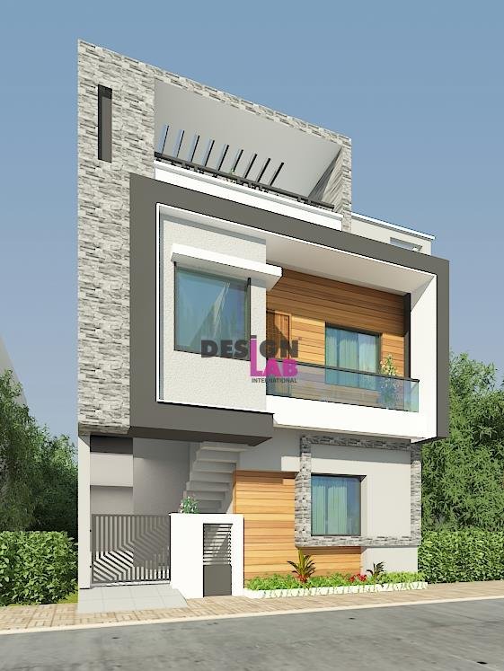 3D 2023 Image of Small Modern House Design