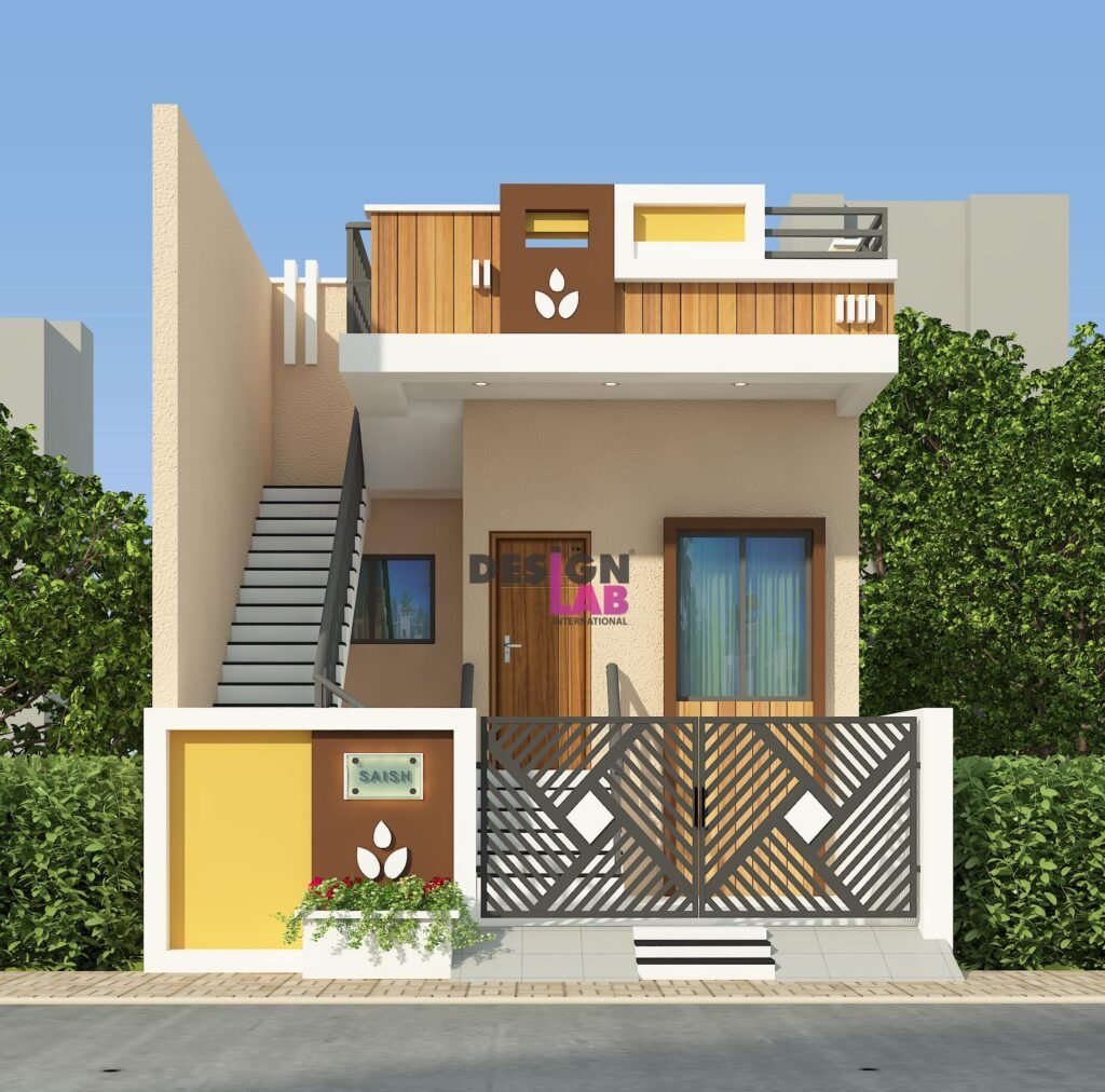 Low budget house design in village