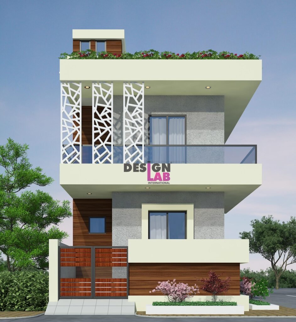 contemporary house front elevation