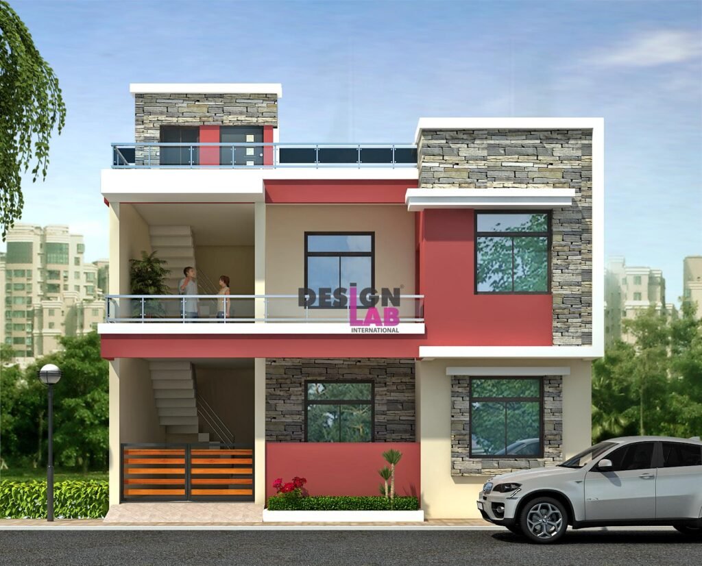 Image of 3 bedroom duplex house Plans with Photos