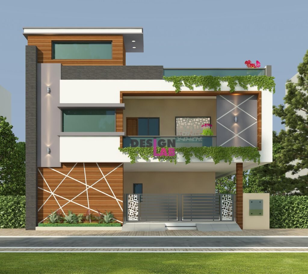 Image of Modern Small duplex House design