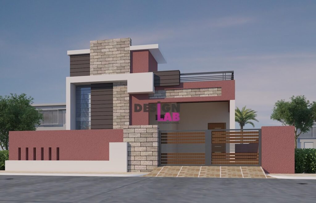 Single story house 2023 3D design